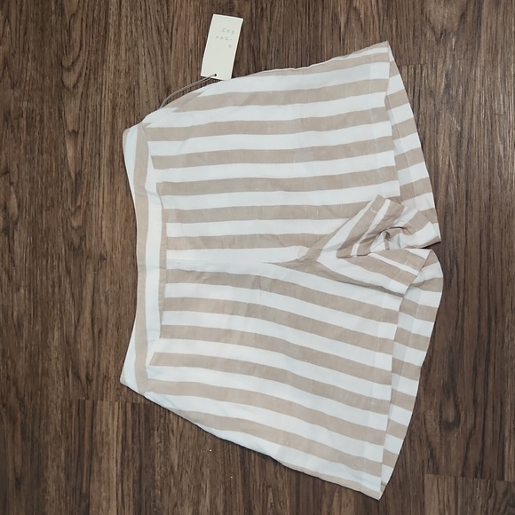 a new day Pants - NWT A New Day striped linen blend shorts